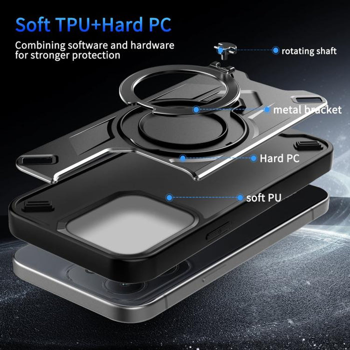Funda magnética para teléfono con soporte giratorio Dijia, For Redmi 15C 5G / 4G Global 171mm, For Redmi A5 4G Global 171.7mm, For Redmi Note 14 4G 164.84mm, For Redmi Note 14 Pro 4G, For Redmi Note 14 4G 163.25mm, For Redmi 14C 4G/14R 5G/Poco C75 4G  ...