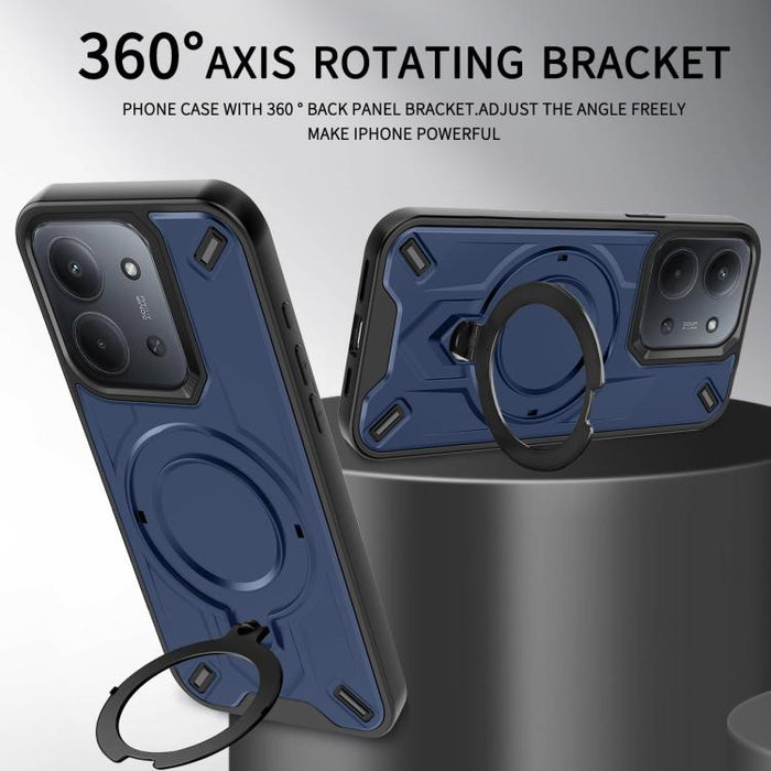Funda magnética para teléfono con soporte giratorio Dijia, For Redmi 15C 5G / 4G Global 171mm, For Redmi A5 4G Global 171.7mm, For Redmi Note 14 4G 164.84mm, For Redmi Note 14 Pro 4G, For Redmi Note 14 4G 163.25mm, For Redmi 14C 4G/14R 5G/Poco C75 4G  ...