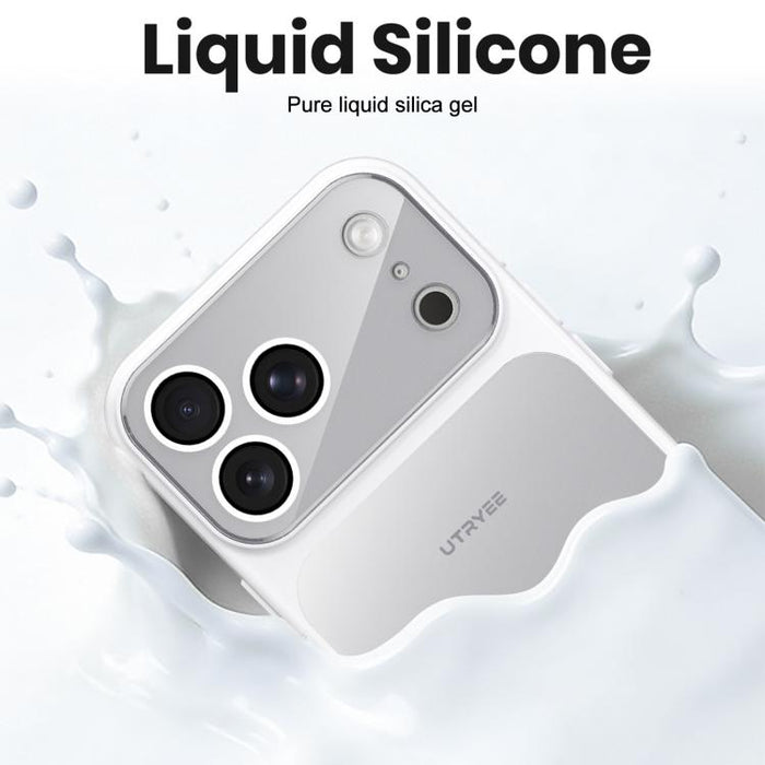 Funda magnética para teléfono UTRYEE de color plateado con soporte plegable de PU, For iPhone 12 Pro Max, For iPhone 12 Pro