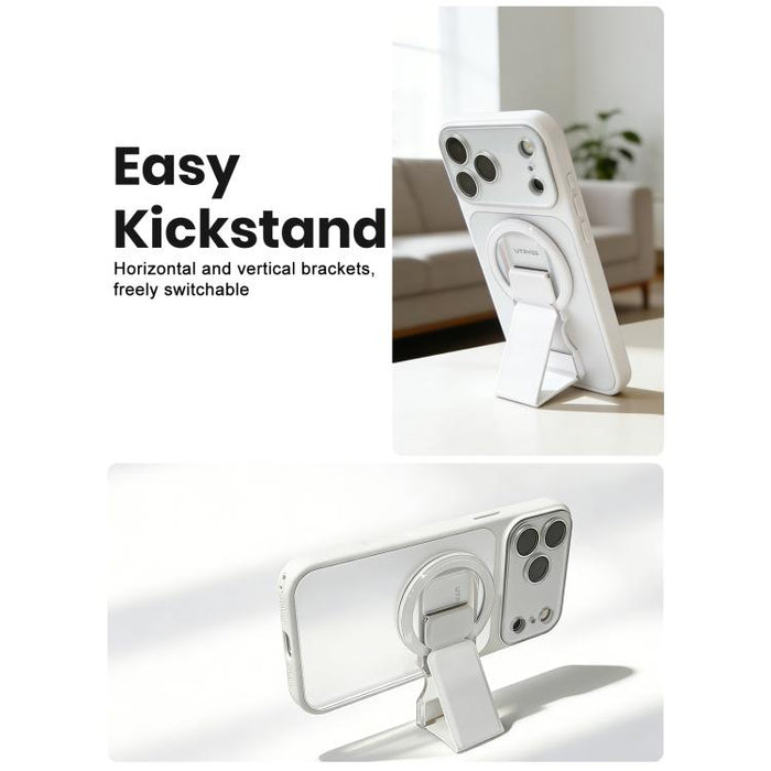 Funda magnética para teléfono UTRYEE de color plateado con soporte plegable de PU, For iPhone 12 Pro Max, For iPhone 12 Pro