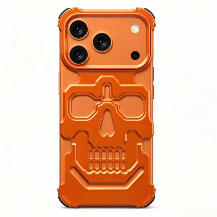 Funda para teléfono de aleación de aluminio con diseño único de calavera, For iPhone 17 Pro Max, For iPhone 17 Pro