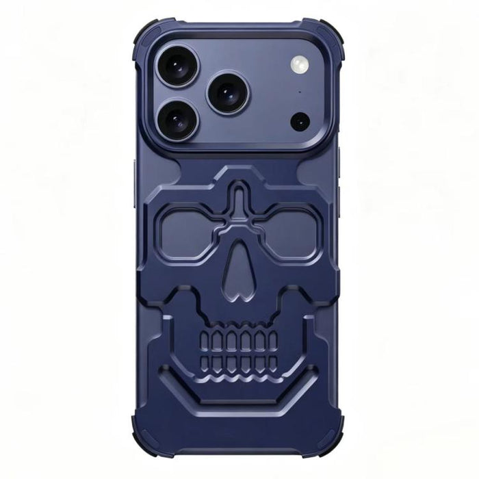 Funda para teléfono de aleación de aluminio con diseño único de calavera, For iPhone 17 Pro Max, For iPhone 17 Pro