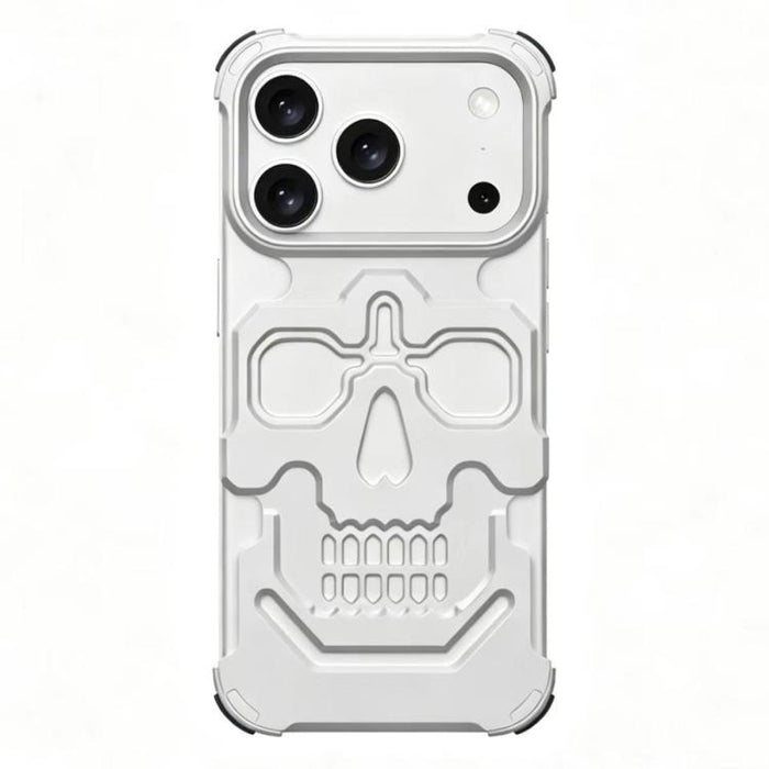 Funda para teléfono de aleación de aluminio con diseño único de calavera, For iPhone 17 Pro Max, For iPhone 17 Pro