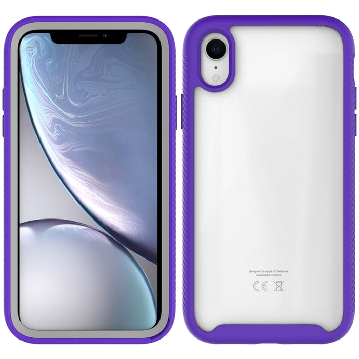 Starry Sky Solid Color Series Funda protectora a prueba de golpes PC + TPU para iPhone XR