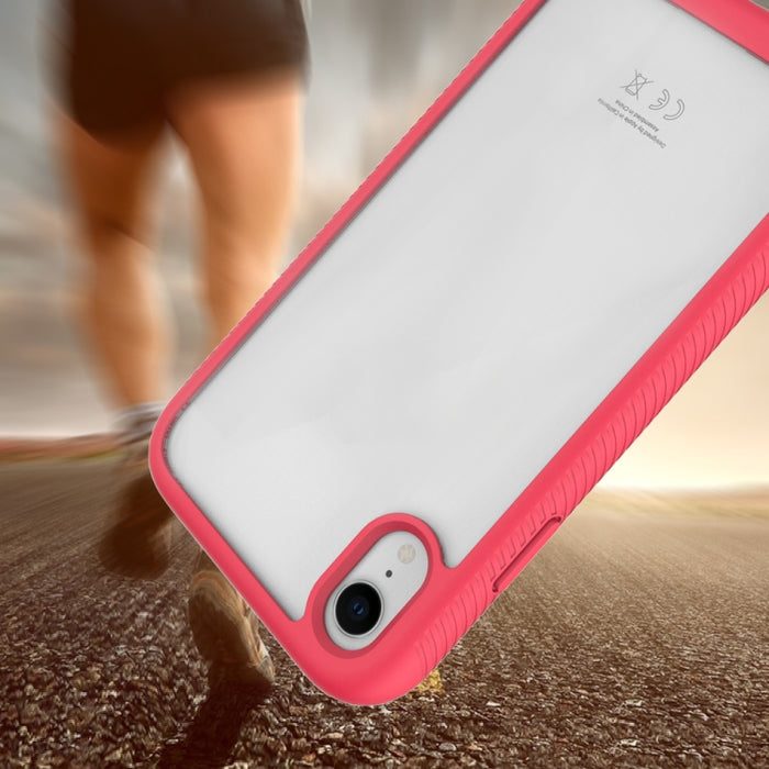 Starry Sky Solid Color Series Funda protectora a prueba de golpes PC + TPU para iPhone XR