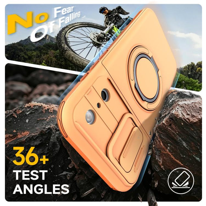 Funda para teléfono con soporte giratorio de 360 grados, ranura para tarjeta y protección deslizante para la cámara., For iPhone 17 Pro Max, For iPhone 17, For iPhone 16 Pro Max