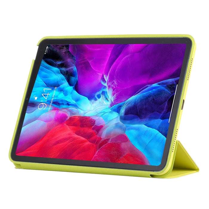 Estuche de cuero inteligente con tapa horizontal de 3 pliegues con función de suspensión / activación y soporte, For iPad Air 2022 / 2020 10.9