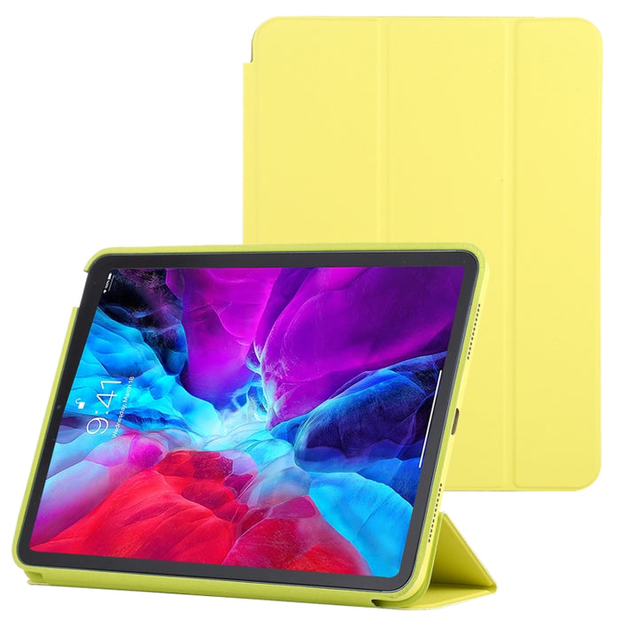 Estuche de cuero inteligente con tapa horizontal de 3 pliegues con función de suspensión / activación y soporte, For iPad Air 2022 / 2020 10.9
