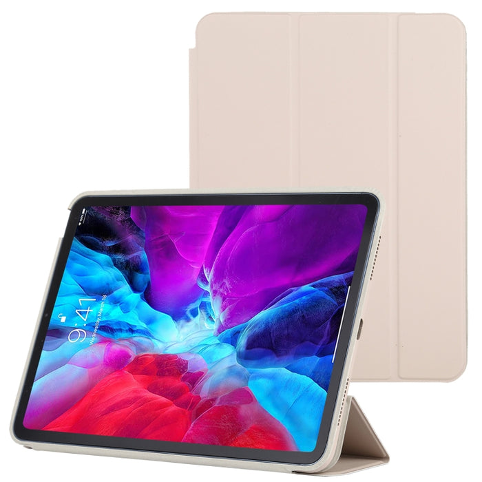 Estuche de cuero inteligente con tapa horizontal de 3 pliegues con función de suspensión / activación y soporte, For iPad Air 2022 / 2020 10.9