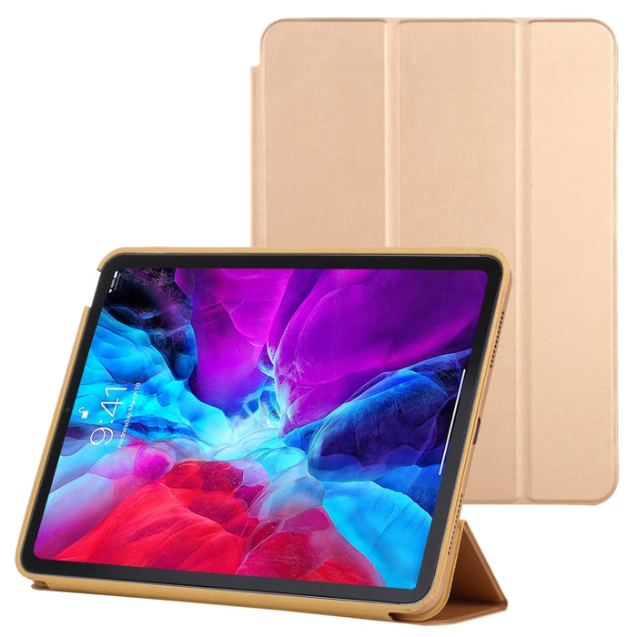 Estuche de cuero inteligente con tapa horizontal de 3 pliegues con función de suspensión / activación y soporte, For iPad Air 2022 / 2020 10.9