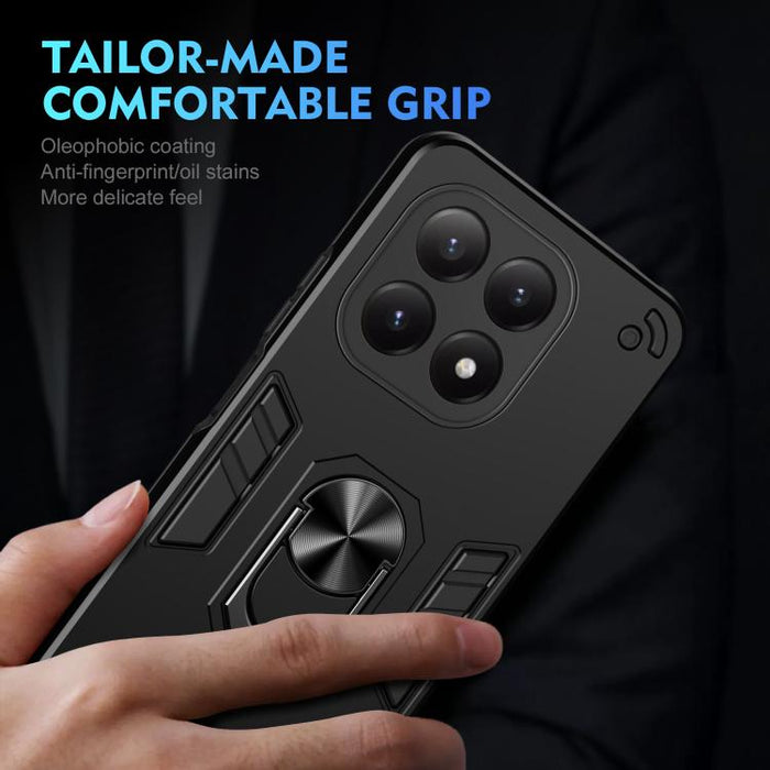 Funda protectora antigolpes con soporte integrado WANLONFENG para teléfono, incluye 2 protectores de pantalla., For Xiaomi 15T 5G
