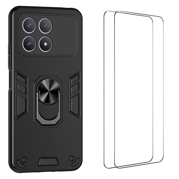 Funda protectora antigolpes con soporte integrado WANLONFENG para teléfono, incluye 2 protectores de pantalla., For Redmi Turbo 5 Max / Poco X8 Pro Max, For Redmi Turbo 5 5G / Poco X8 Pro, For Redmi K90 Pro Max / Poco F8 Ultra                          ...