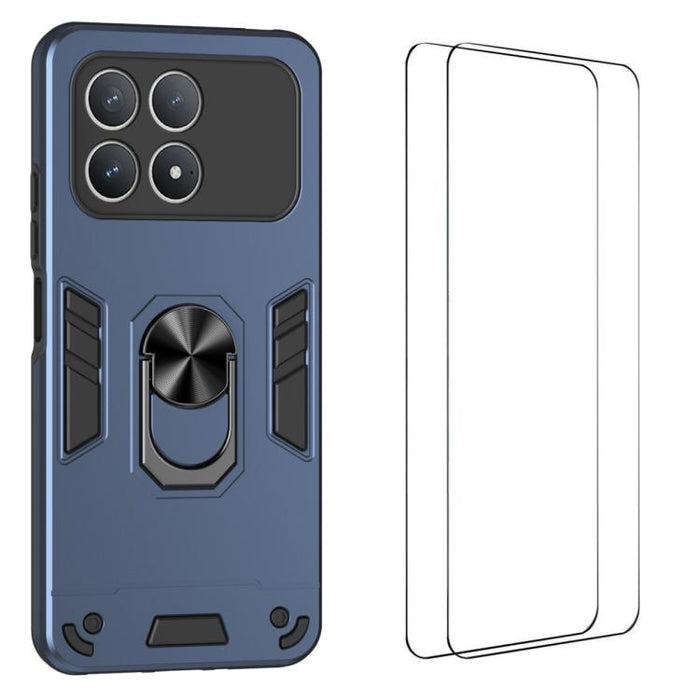 Funda protectora antigolpes con soporte integrado WANLONFENG para teléfono, incluye 2 protectores de pantalla., For Redmi Turbo 5 Max / Poco X8 Pro Max, For Redmi Turbo 5 5G / Poco X8 Pro, For Redmi K90 Pro Max / Poco F8 Ultra                          ...