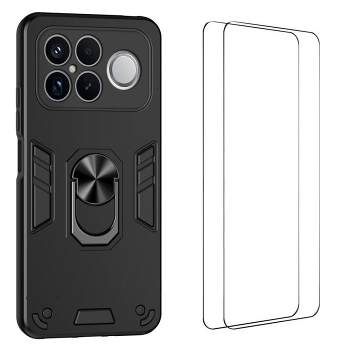 Funda protectora antigolpes con soporte integrado WANLONFENG para teléfono, incluye 2 protectores de pantalla., For Redmi Turbo 5 Max / Poco X8 Pro Max, For Redmi Turbo 5 5G / Poco X8 Pro, For Redmi K90 Pro Max / Poco F8 Ultra                          ...