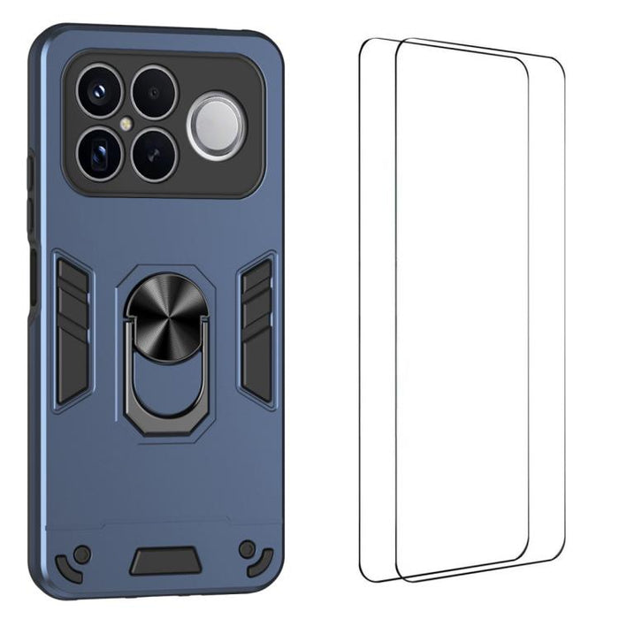 Funda protectora antigolpes con soporte integrado WANLONFENG para teléfono, incluye 2 protectores de pantalla., For Redmi Turbo 5 Max / Poco X8 Pro Max, For Redmi Turbo 5 5G / Poco X8 Pro, For Redmi K90 Pro Max / Poco F8 Ultra                          ...