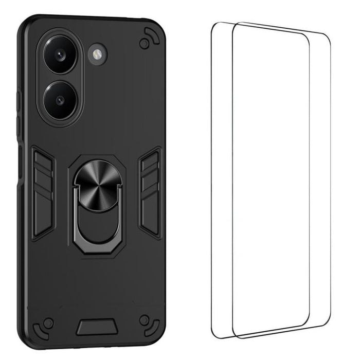 Funda protectora antigolpes con soporte integrado WANLONFENG para teléfono, incluye 2 protectores de pantalla., For Redmi Turbo 5 Max / Poco X8 Pro Max, For Redmi Turbo 5 5G / Poco X8 Pro, For Redmi K90 Pro Max / Poco F8 Ultra                          ...