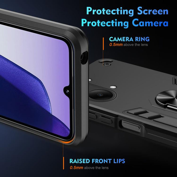 Funda protectora antigolpes con soporte integrado WANLONFENG para teléfono, incluye 2 protectores de pantalla., For Redmi Turbo 5 Max / Poco X8 Pro Max, For Redmi Turbo 5 5G / Poco X8 Pro, For Redmi K90 Pro Max / Poco F8 Ultra                          ...