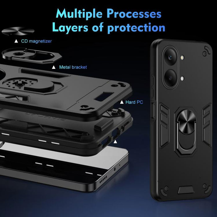Funda protectora antigolpes con soporte integrado WANLONFENG para teléfono, incluye 2 protectores de pantalla., For Redmi Turbo 5 Max / Poco X8 Pro Max, For Redmi Turbo 5 5G / Poco X8 Pro, For Redmi K90 Pro Max / Poco F8 Ultra                          ...