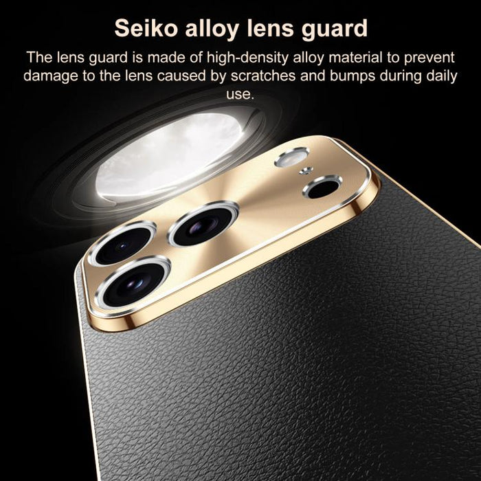 Funda para teléfono de PC + TPU con marco galvanizado y textura de lichi, de cuero vegano., For iPhone 17 Pro Max, For iPhone 17 Pro, For iPhone 17, For iPhone Air