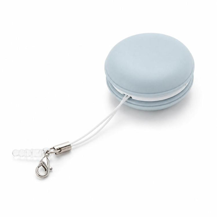 Paño limpiador de pantallas de teléfono multifuncional portátil con forma de macaron y cordón.