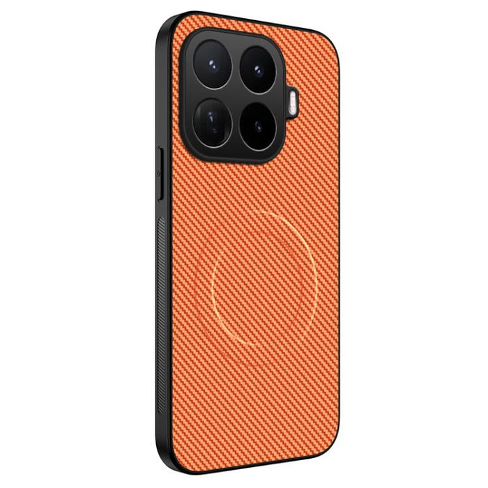 Funda para teléfono híbrida de PC y TPU con textura de fibra de carbono magnética de la serie WANLONFENG TQ, For Xiaomi 17T Pro 5G, For Xiaomi 17T 5G
