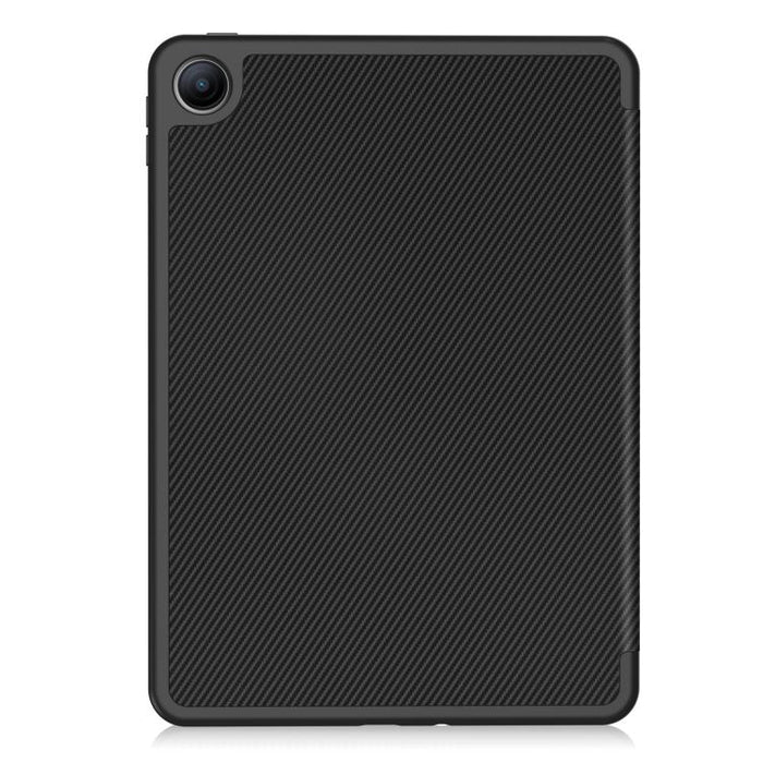 Funda para tablet de TPU con textura de fibra de carbono, soporte plegable de 3 pliegues y ranura para lápiz., For Xiaomi Redmi Pad 2 SE 9.7 2026