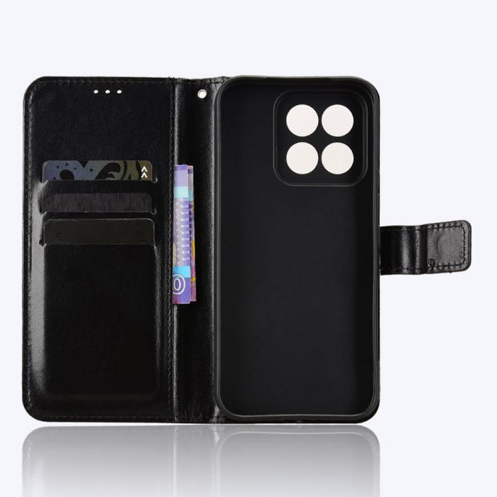 Funda para teléfono de cuero vegano con textura retro Crazy Horse, For Xiaomi 17T 5G