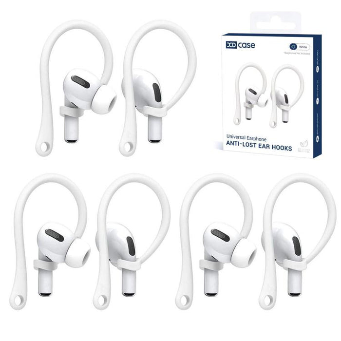 XDcase 3 pares de ganchos para orejas deportivos antideslizantes de goma suave, For AirPods / Galaxy Buds