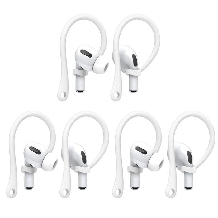 XDcase 3 pares de ganchos para orejas deportivos antideslizantes de goma suave, For AirPods / Galaxy Buds