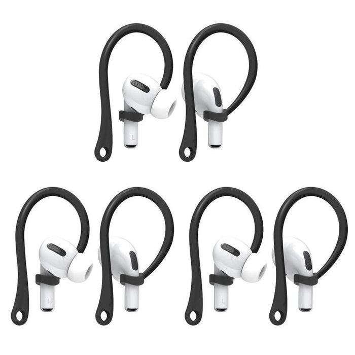 XDcase 3 pares de ganchos para orejas deportivos antideslizantes de goma suave, For AirPods / Galaxy Buds