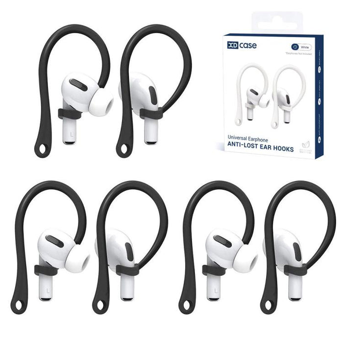 XDcase 3 pares de ganchos para orejas deportivos antideslizantes de goma suave, For AirPods / Galaxy Buds