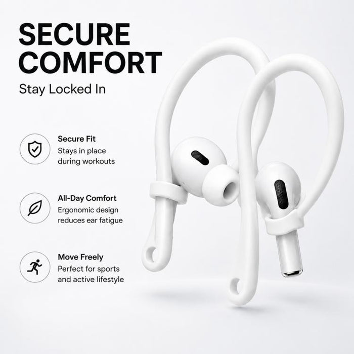 XDcase 3 pares de ganchos para orejas deportivos antideslizantes de goma suave, For AirPods / Galaxy Buds