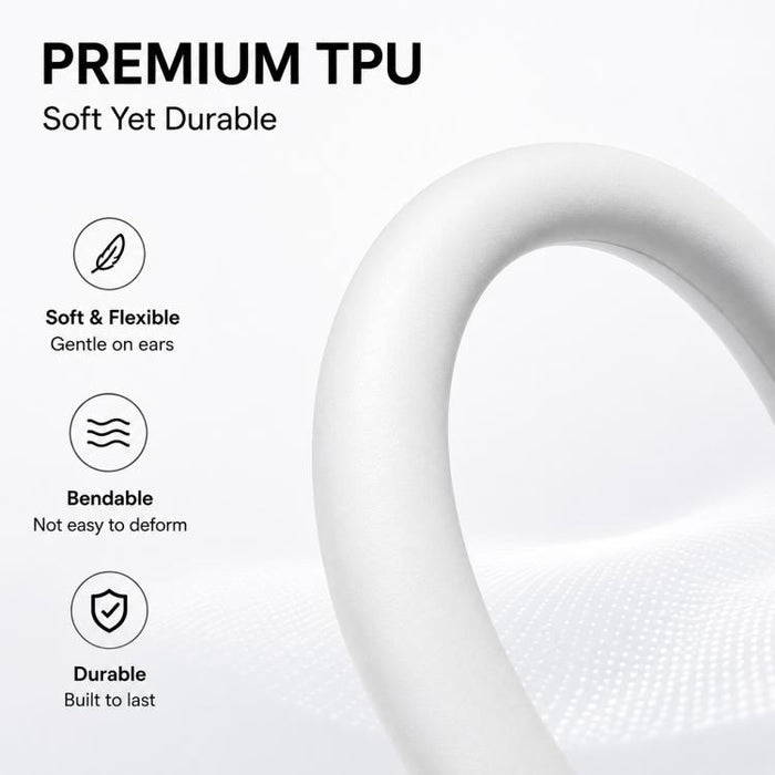 XDcase 3 pares de ganchos para orejas deportivos antideslizantes de goma suave, For AirPods / Galaxy Buds