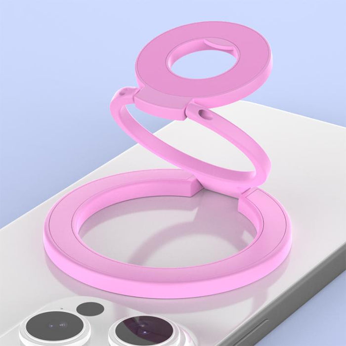 Soporte magnético para teléfono con hebilla de anillo giratoria de 360 grados y diseño colorido y multifuncional