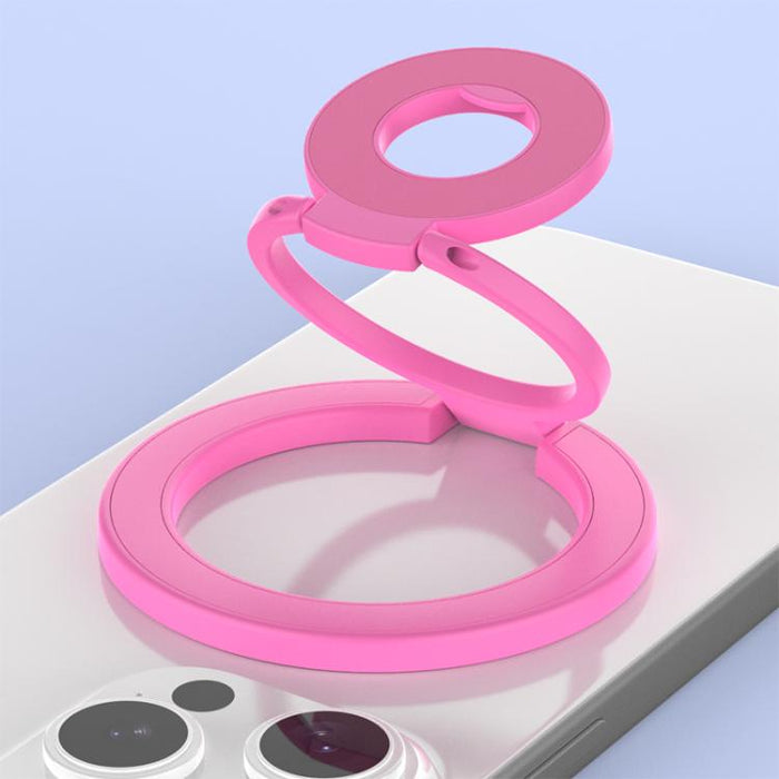 Soporte magnético para teléfono con hebilla de anillo giratoria de 360 grados y diseño colorido y multifuncional