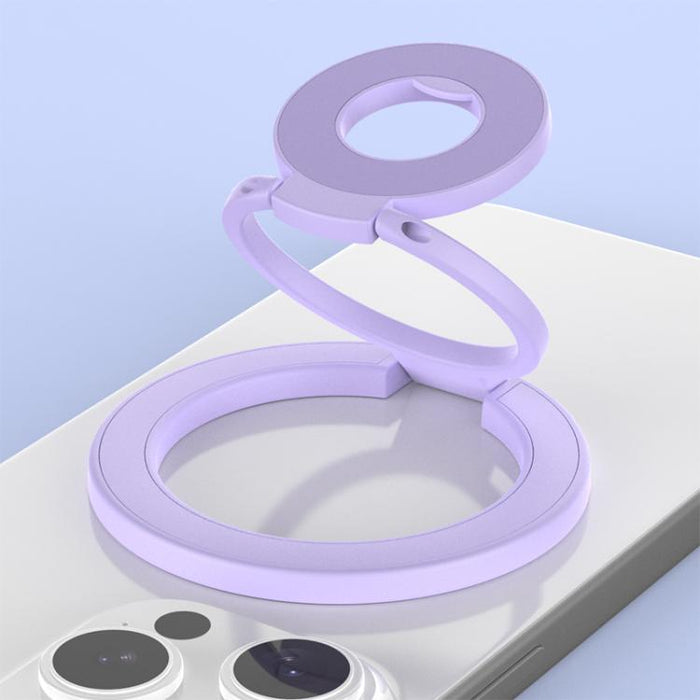 Soporte magnético para teléfono con hebilla de anillo giratoria de 360 grados y diseño colorido y multifuncional