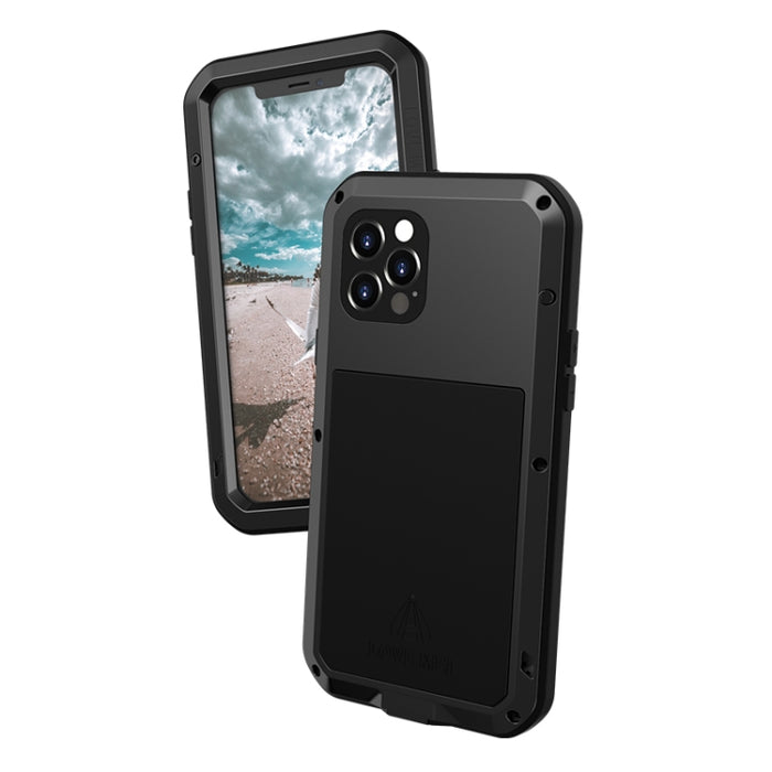 LOVE MEI Metal a prueba de golpes impermeable a prueba de polvo funda protectora, For iPhone 12 Pro, For iPhone 12 Pro Max