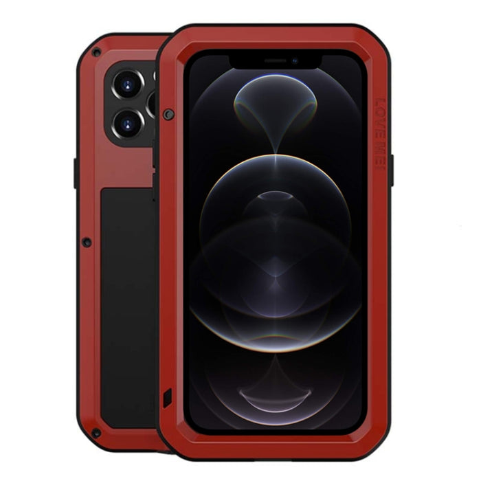 LOVE MEI Metal a prueba de golpes impermeable a prueba de polvo funda protectora, For iPhone 12 Pro, For iPhone 12 Pro Max