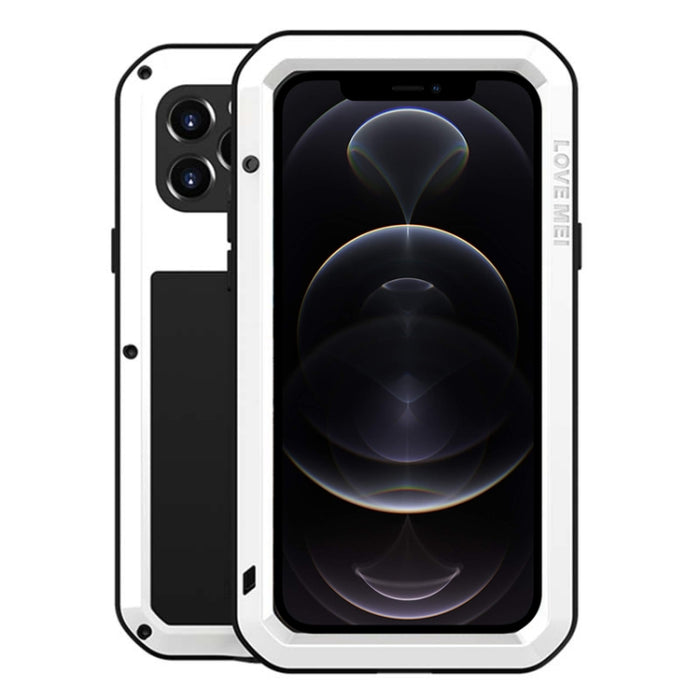 LOVE MEI Metal a prueba de golpes impermeable a prueba de polvo funda protectora, For iPhone 12 Pro, For iPhone 12 Pro Max