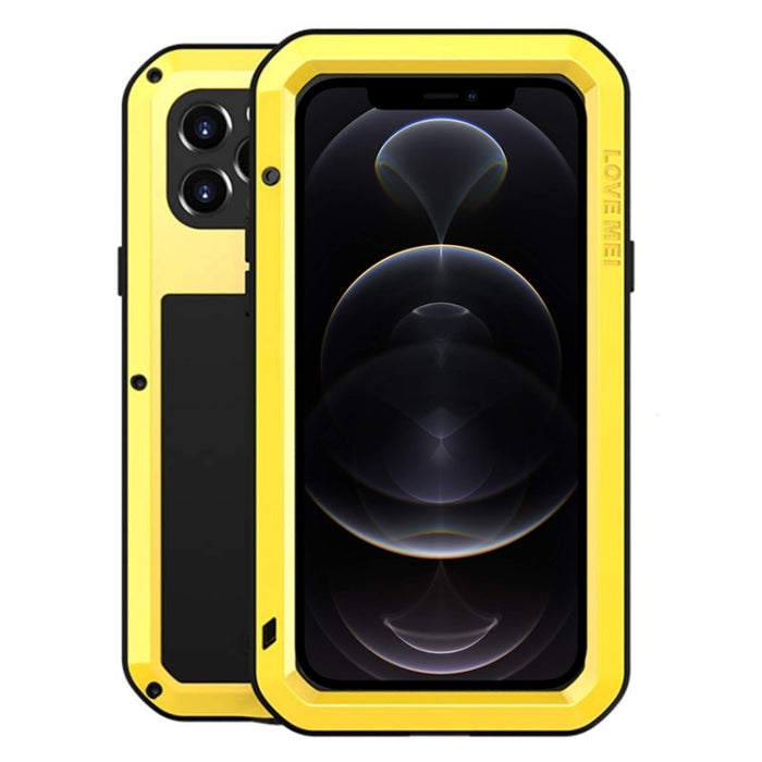LOVE MEI Metal a prueba de golpes impermeable a prueba de polvo funda protectora, For iPhone 12 Pro, For iPhone 12 Pro Max