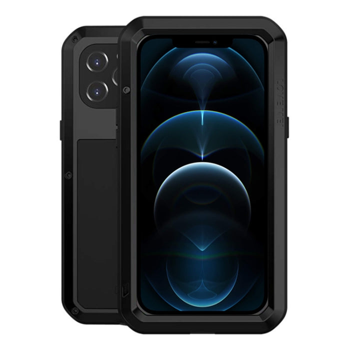 LOVE MEI Metal a prueba de golpes impermeable a prueba de polvo funda protectora, For iPhone 12 Pro, For iPhone 12 Pro Max