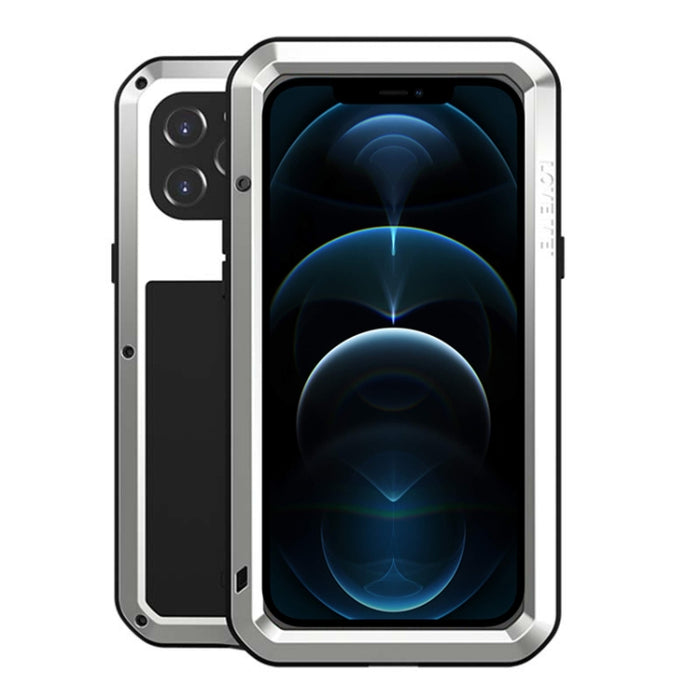 LOVE MEI Metal a prueba de golpes impermeable a prueba de polvo funda protectora, For iPhone 12 Pro, For iPhone 12 Pro Max