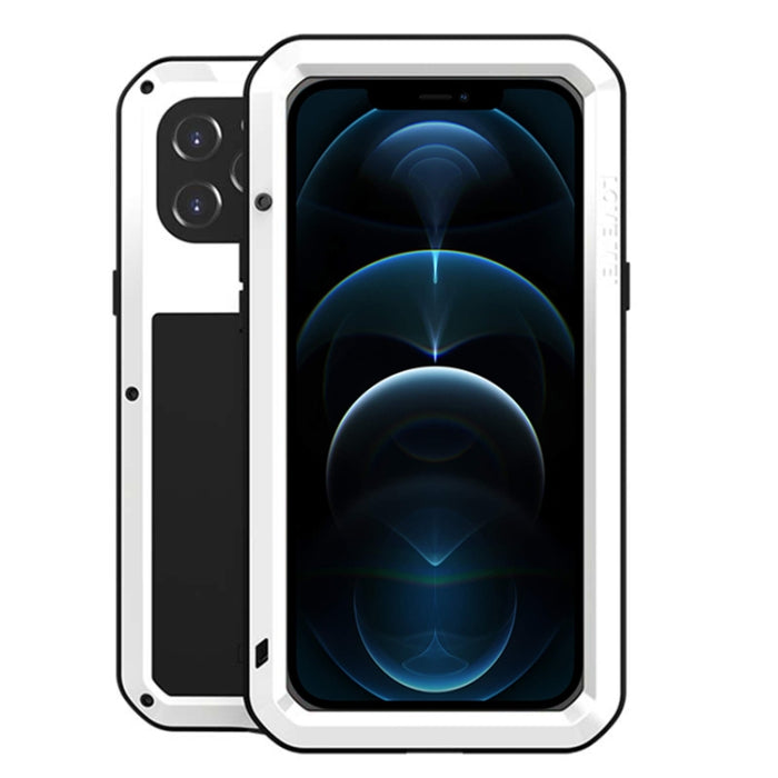 LOVE MEI Metal a prueba de golpes impermeable a prueba de polvo funda protectora, For iPhone 12 Pro, For iPhone 12 Pro Max