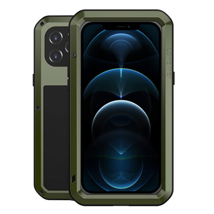 LOVE MEI Metal a prueba de golpes impermeable a prueba de polvo funda protectora, For iPhone 12 Pro, For iPhone 12 Pro Max