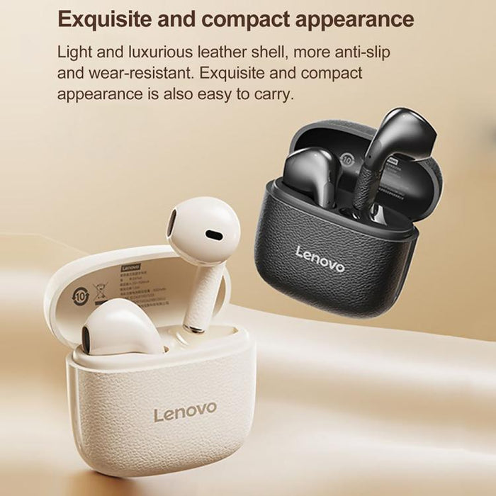 Auriculares inalámbricos Bluetooth Lenovo EA166 TWS con cancelación de ruido ENC, diseño semi-intraural., EA166