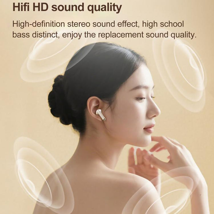 Auriculares inalámbricos Bluetooth Lenovo EA166 TWS con cancelación de ruido ENC, diseño semi-intraural., EA166