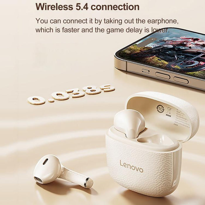 Auriculares inalámbricos Bluetooth Lenovo EA166 TWS con cancelación de ruido ENC, diseño semi-intraural., EA166