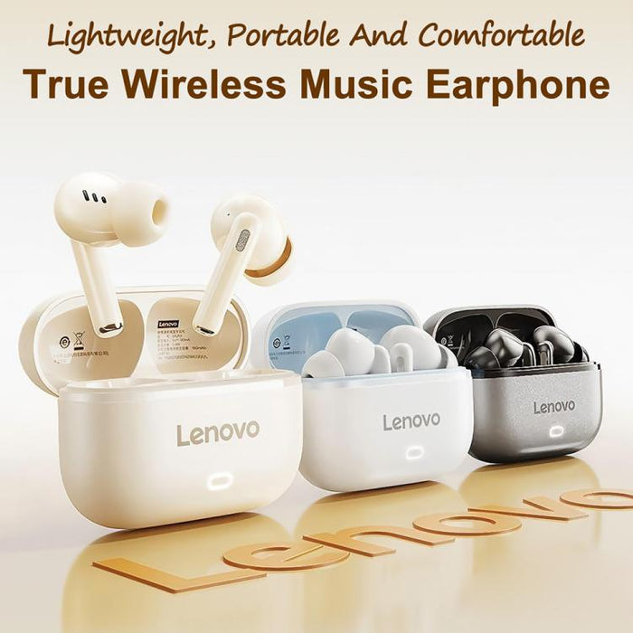 Auriculares inalámbricos Bluetooth Lenovo EA269 TWS con cancelación de ruido ENC, diseño semi-intraural., EA269
