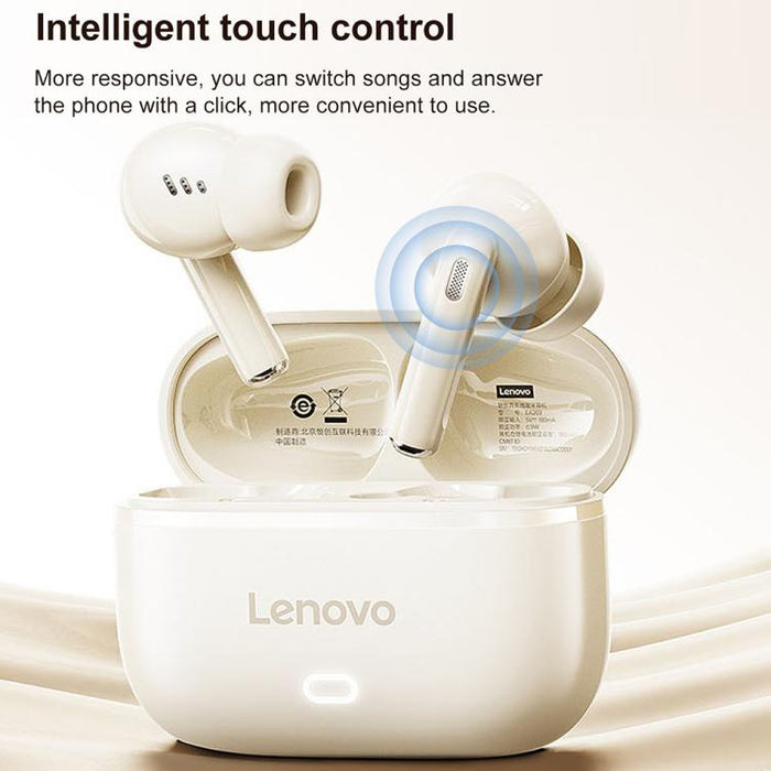 Auriculares inalámbricos Bluetooth Lenovo EA269 TWS con cancelación de ruido ENC, diseño semi-intraural., EA269