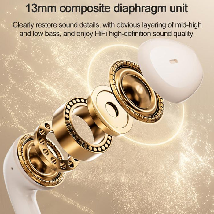 Auriculares inalámbricos Bluetooth Lenovo TA120 TWS con reducción de ruido mediante IA y diseño semi-intraural., TA120